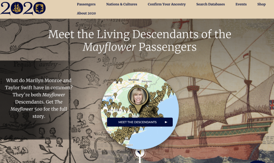 Mayflower 2020 website