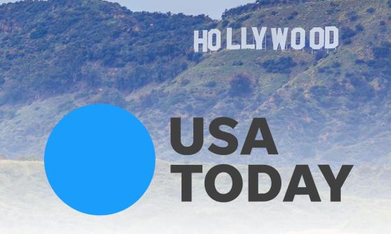 USA Today logo superimposed over view of the Hollywood sign