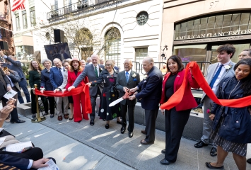 Ribbon cutting at the FHE launch