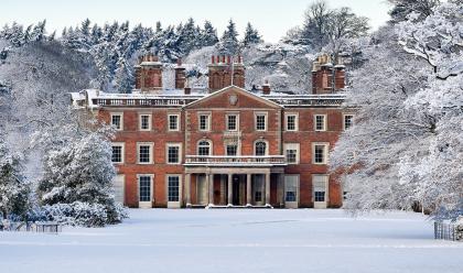 country house in winter