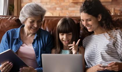 Panel with the Experts: Interviewing Family grandmother, daughter, and grandchild talking