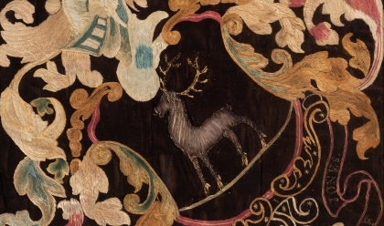 Needlework, Mary Jones (1748-1830), ca. 1768-70. Boston and Weston, MA. Concord Museum Collection, Gift of Cummings E. Davis; T900.