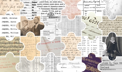 Piecing Together the Story: Analyzing Records and Drawing Conclusions collage of records