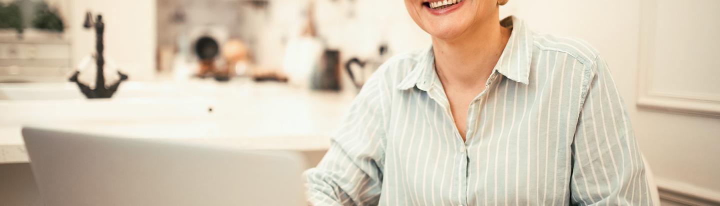 Woman on Computer