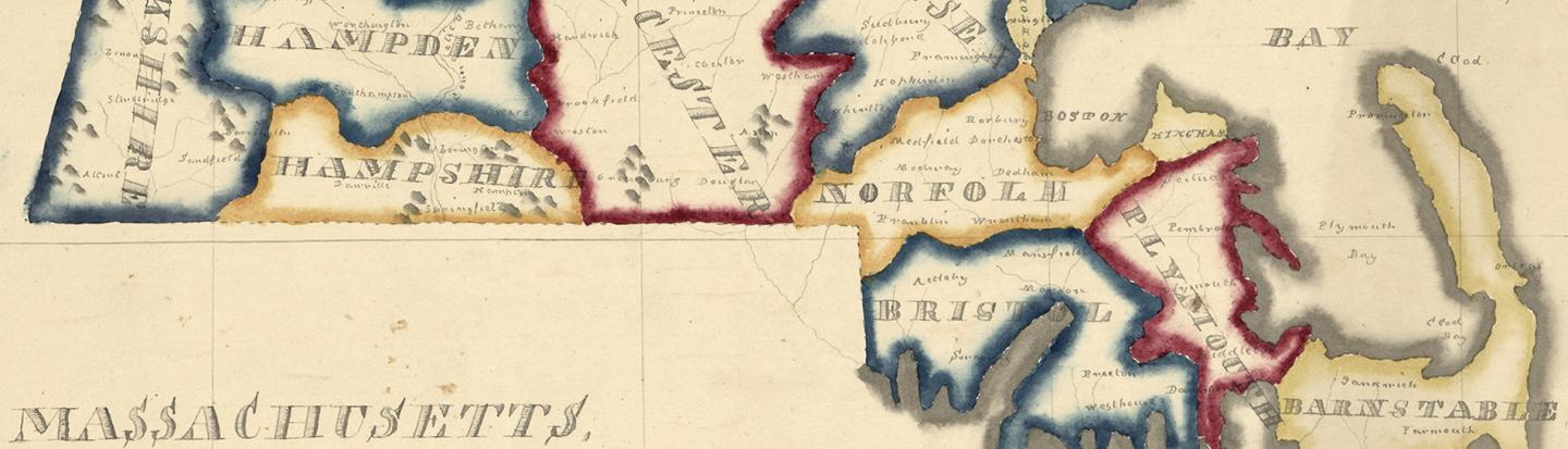 map of Massachusetts via Library of Congress