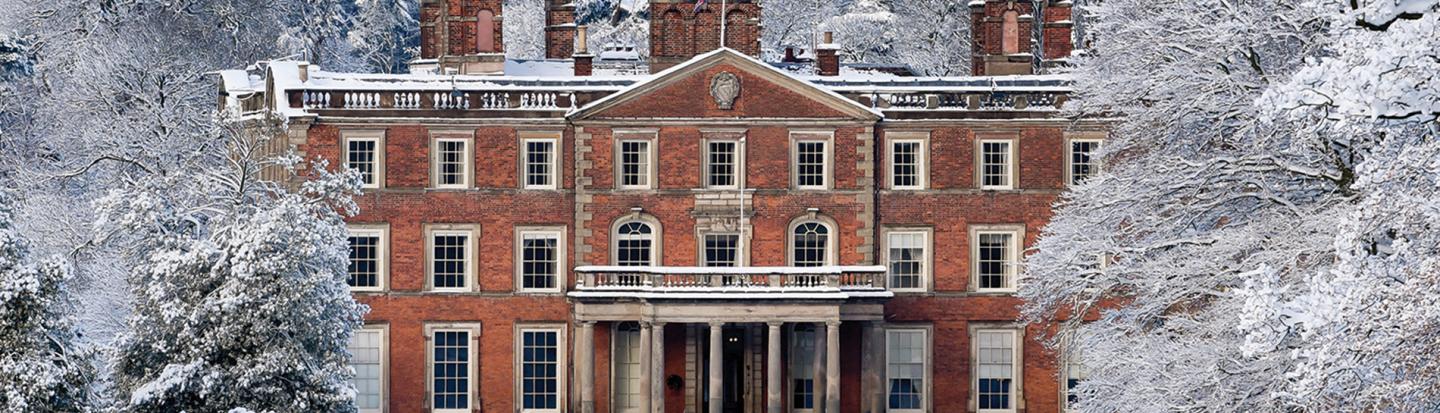 country house in winter