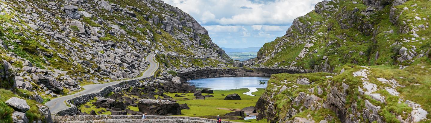 Using Irish Land Records Scenic view of Gap of Dunloe, County Kerry, Ireland