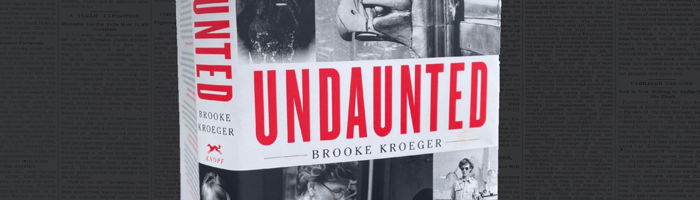 Brooke Kroeger with Undaunted Undaunted book cover