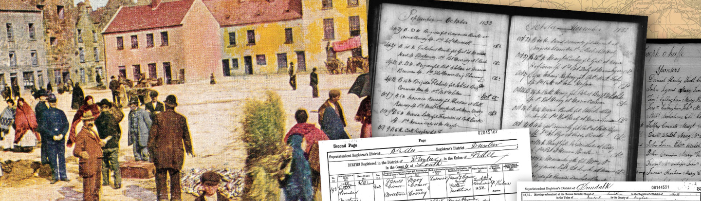 collage of documents