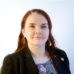 Headshot of Senior Genealogist Melanie McComb, cropped into a square.