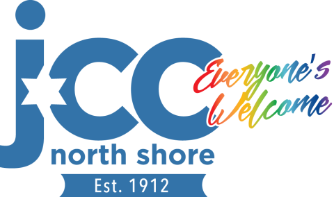 Logo for JCC North Shore, with tagline "Everyone's welcome"