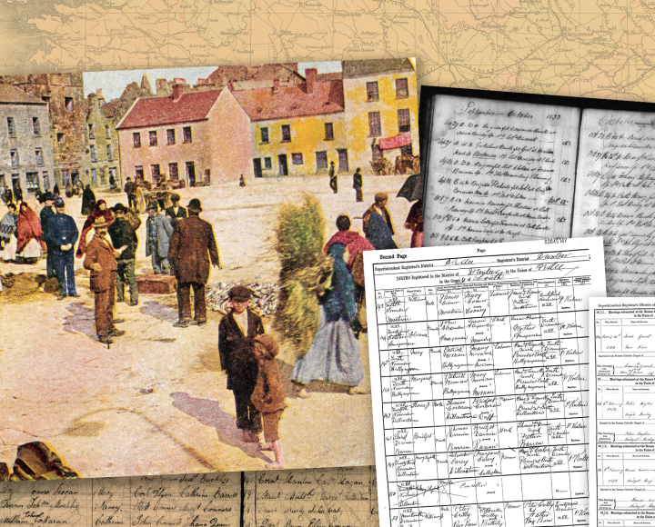 collage of documents