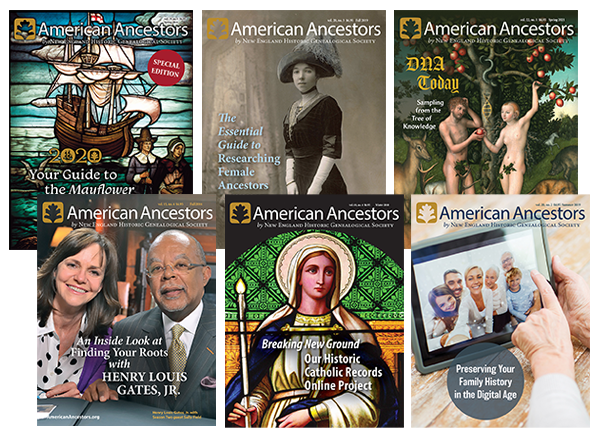 American Ancestors magazine collage