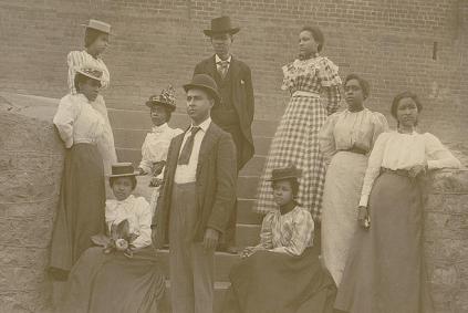 Photograph of a group of 19th century African Americans