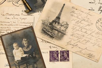 Collage of documents