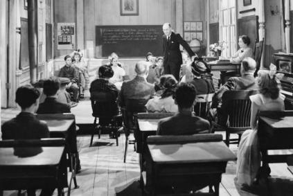 Students in a classroom