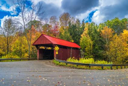 Covered bridge in Vermont