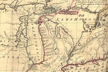 Map of the Great Lakes