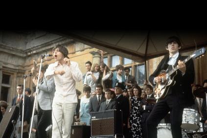 The Rolling Stones on stage Photo by Mirrorpix via Getty Images