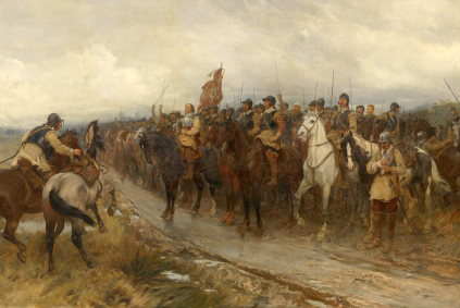 Cromwell at Dunbar by Andrew Carrick Gow Presented by the Trustees of the Chantrey Bequest 1886
